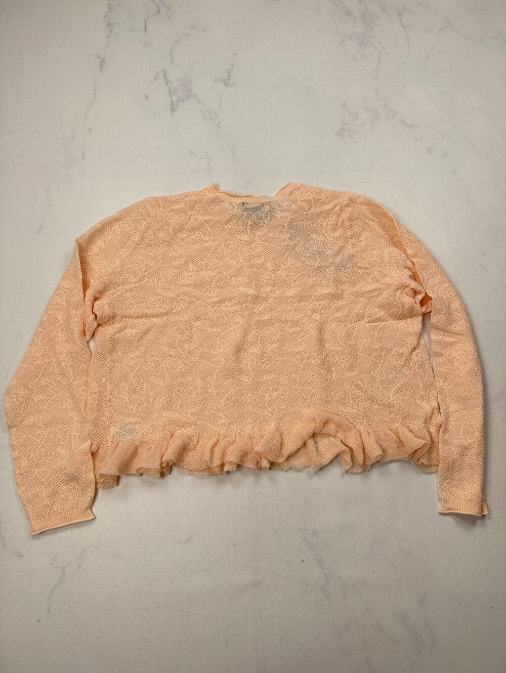 Future Collective Peach Sweater Pastel Modern Feminine - Womens XL
